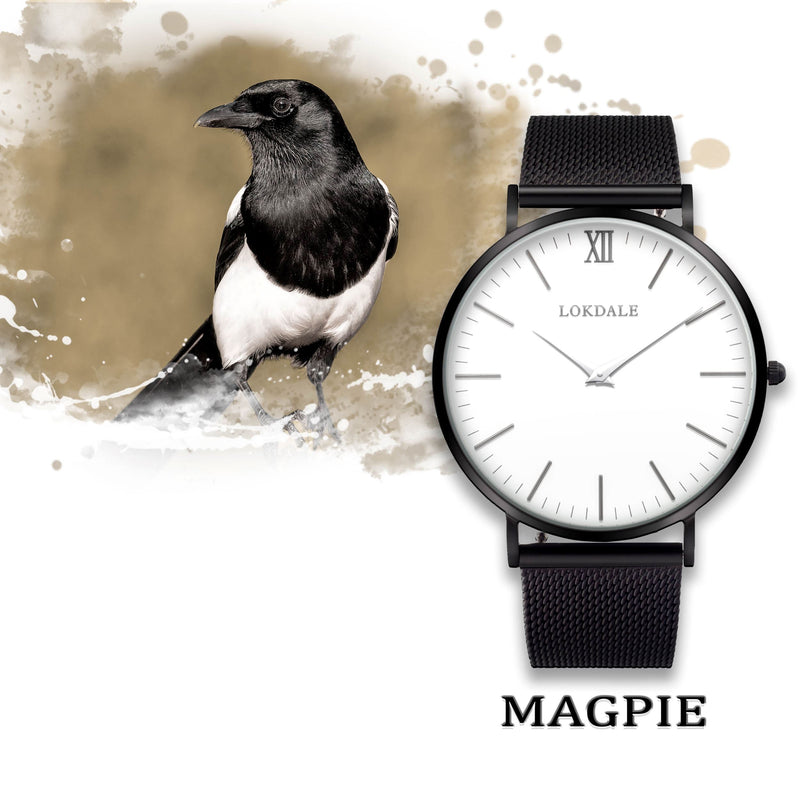 Magpie - White Black Watches LOKDALE LTD 